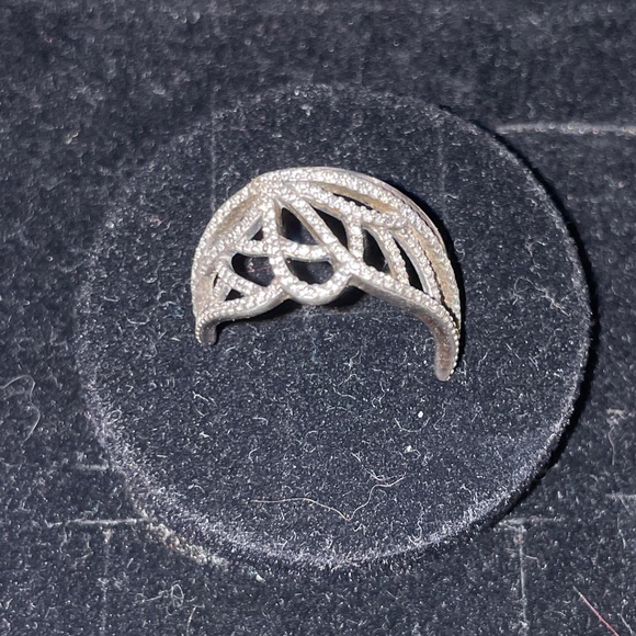 Authentic Pandora sterling silver new beginnings butterfly wing ring size 7.5🦋 - Picture 3 of 4